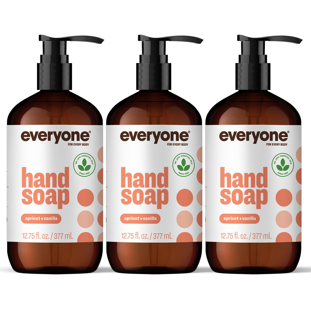 everyone for every body front bottle showing apricot vanilla label and scent benefit