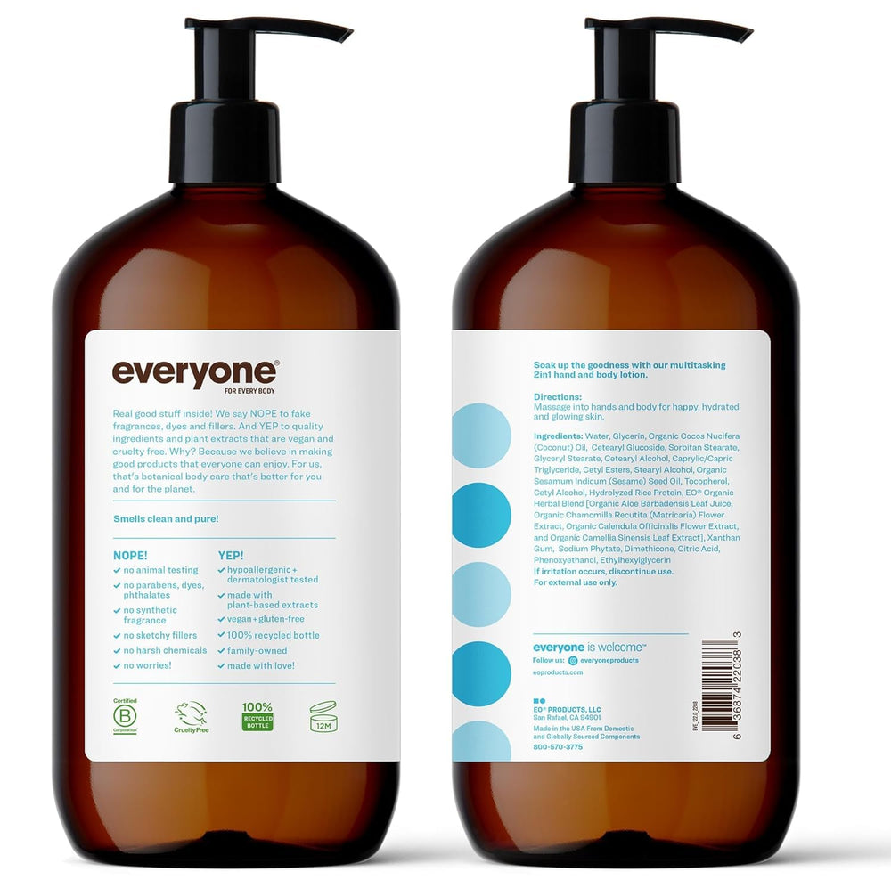 Everyone applying lotion to hands demonstrating immediate hydration and comfort