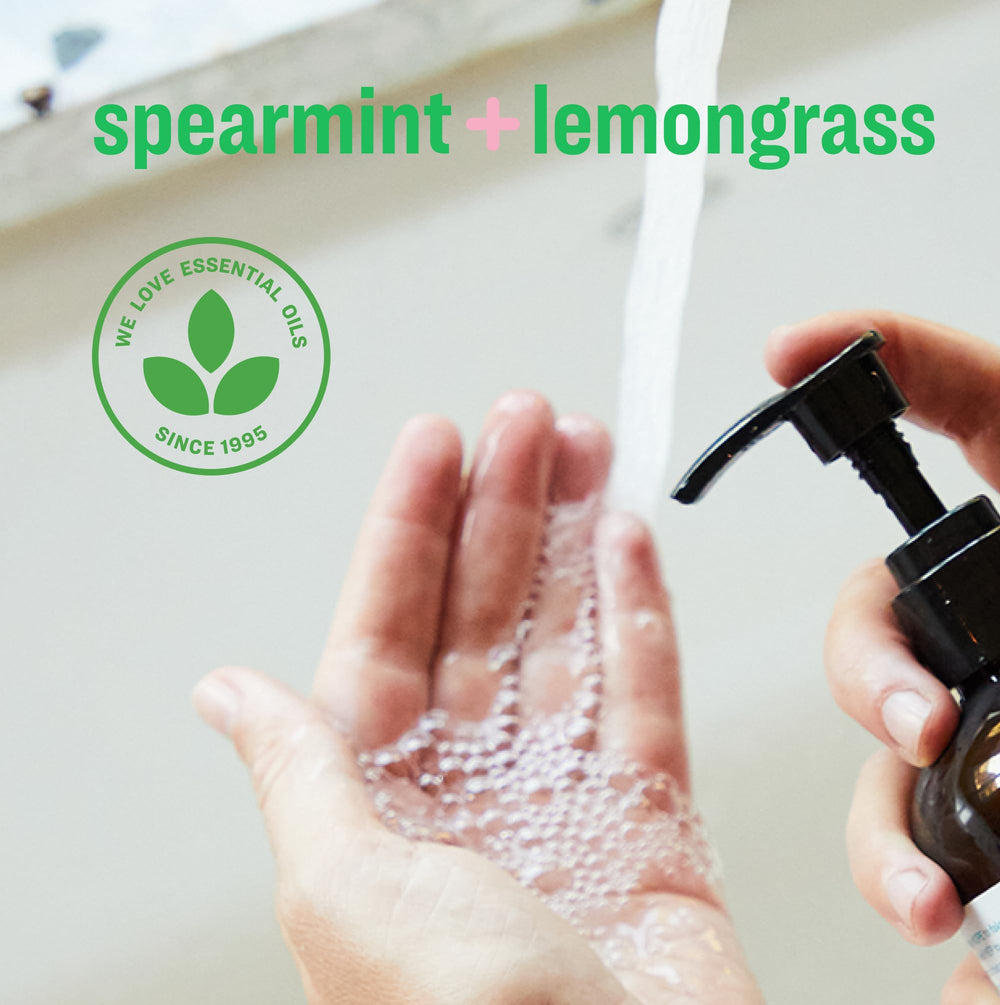 everyone lather texture close-up demonstrating creamy foam and moisturizing feel benefit