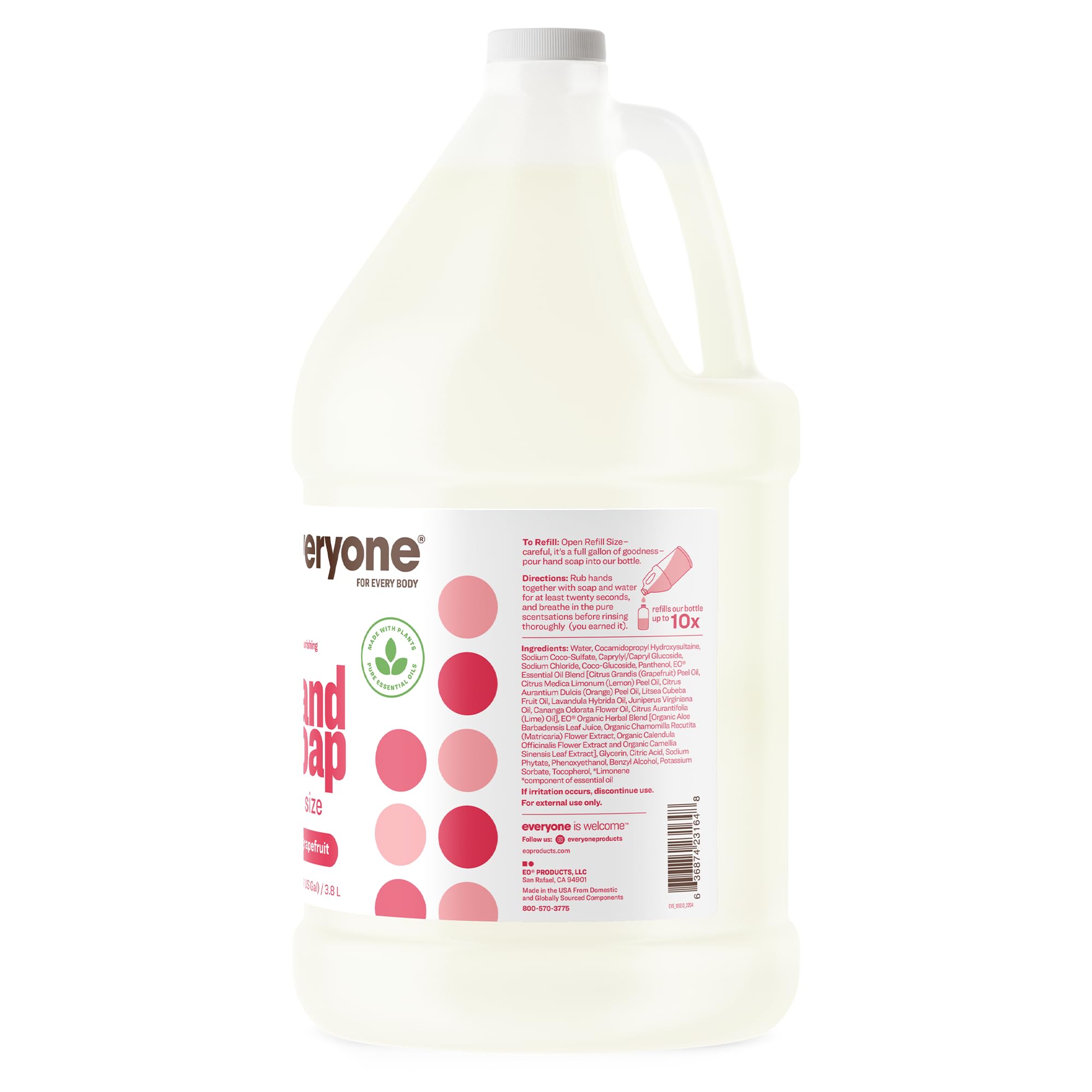 everyone label close-up showing ingredients and clear ingredient transparency benefit