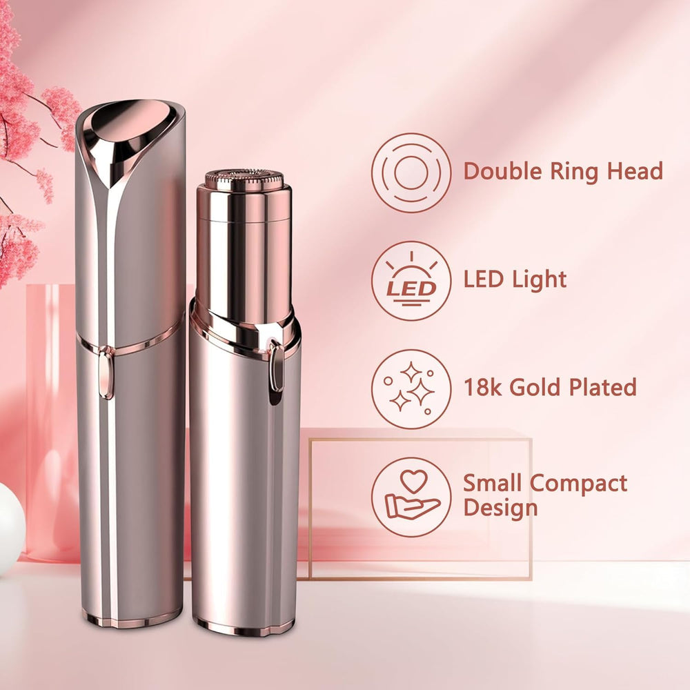 EVIEY precision dual-ring gold-plated head close-up showing smooth trimming benefit