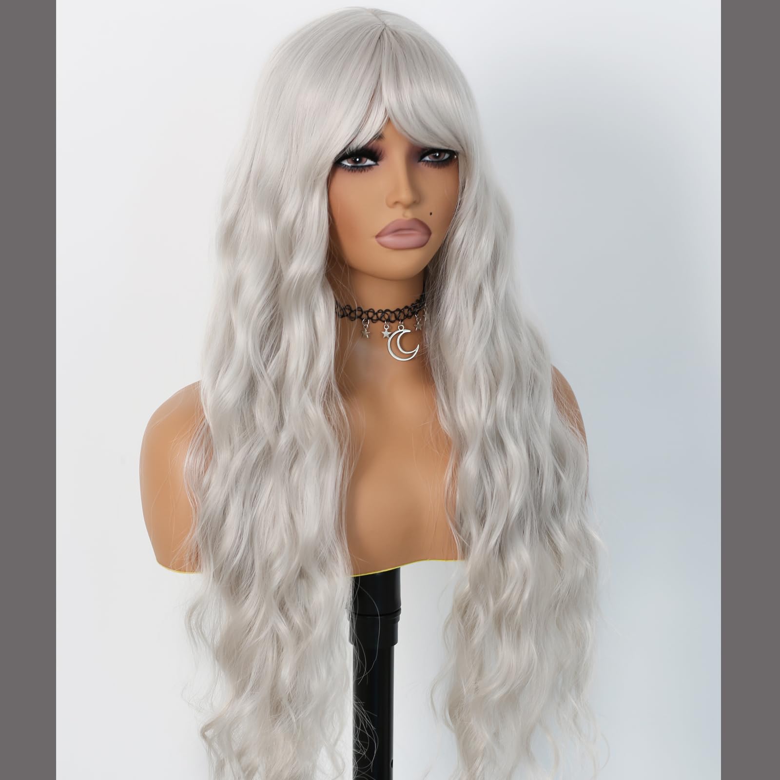 EVLYNN on model showing 24-inch length benefit: accurate length scale and drape