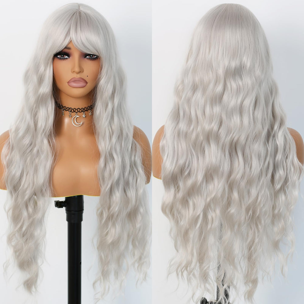 EVLYNN side profile highlighting air bangs benefit: face-framing natural fringe