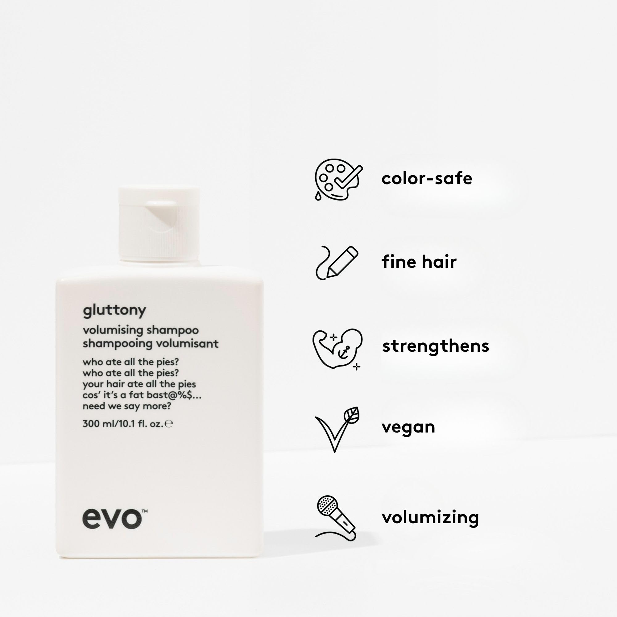 EVO Gluttony foam lather in hand demonstrating gentle cleansing benefit