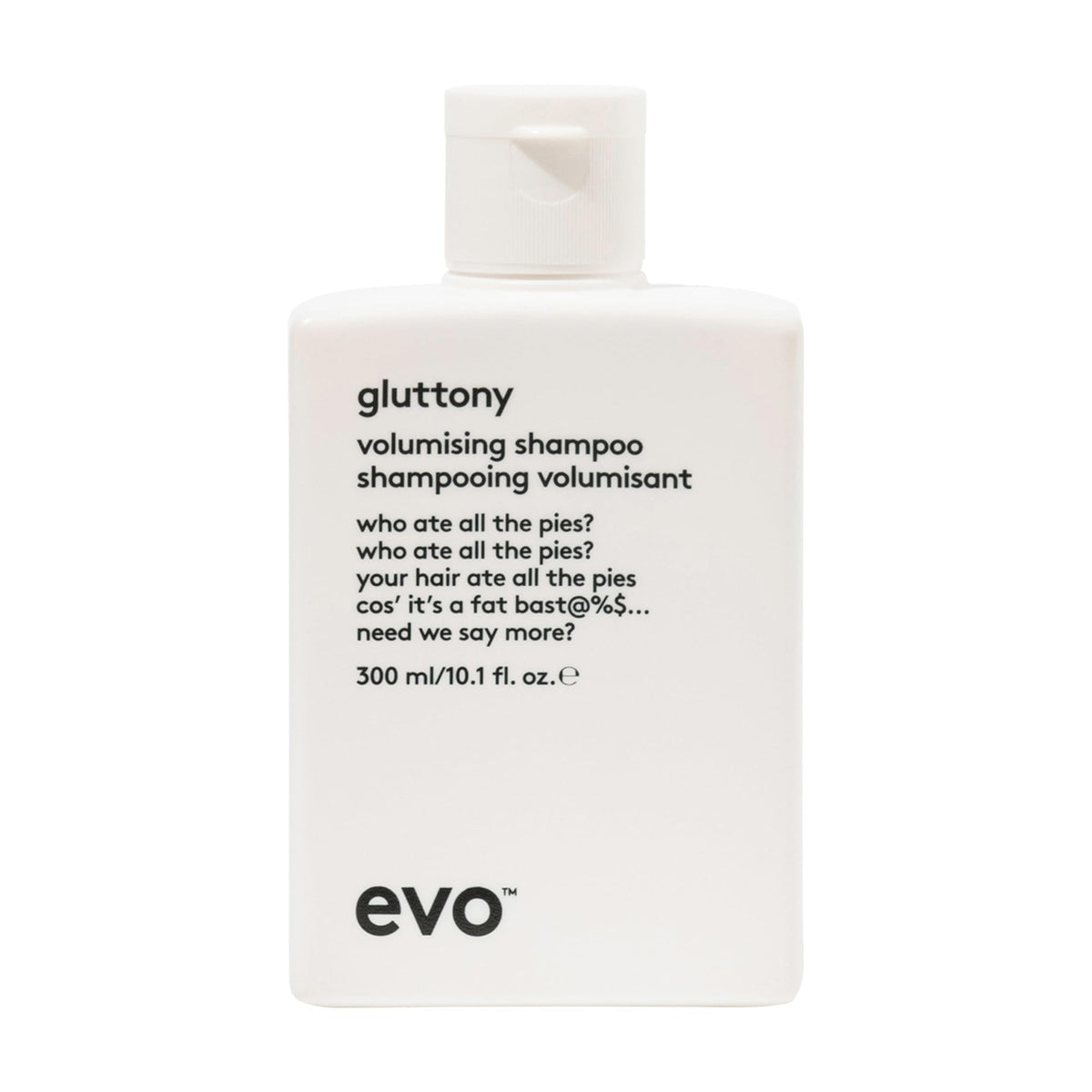 EVO Gluttony front packaging showing label and volume for quick identification