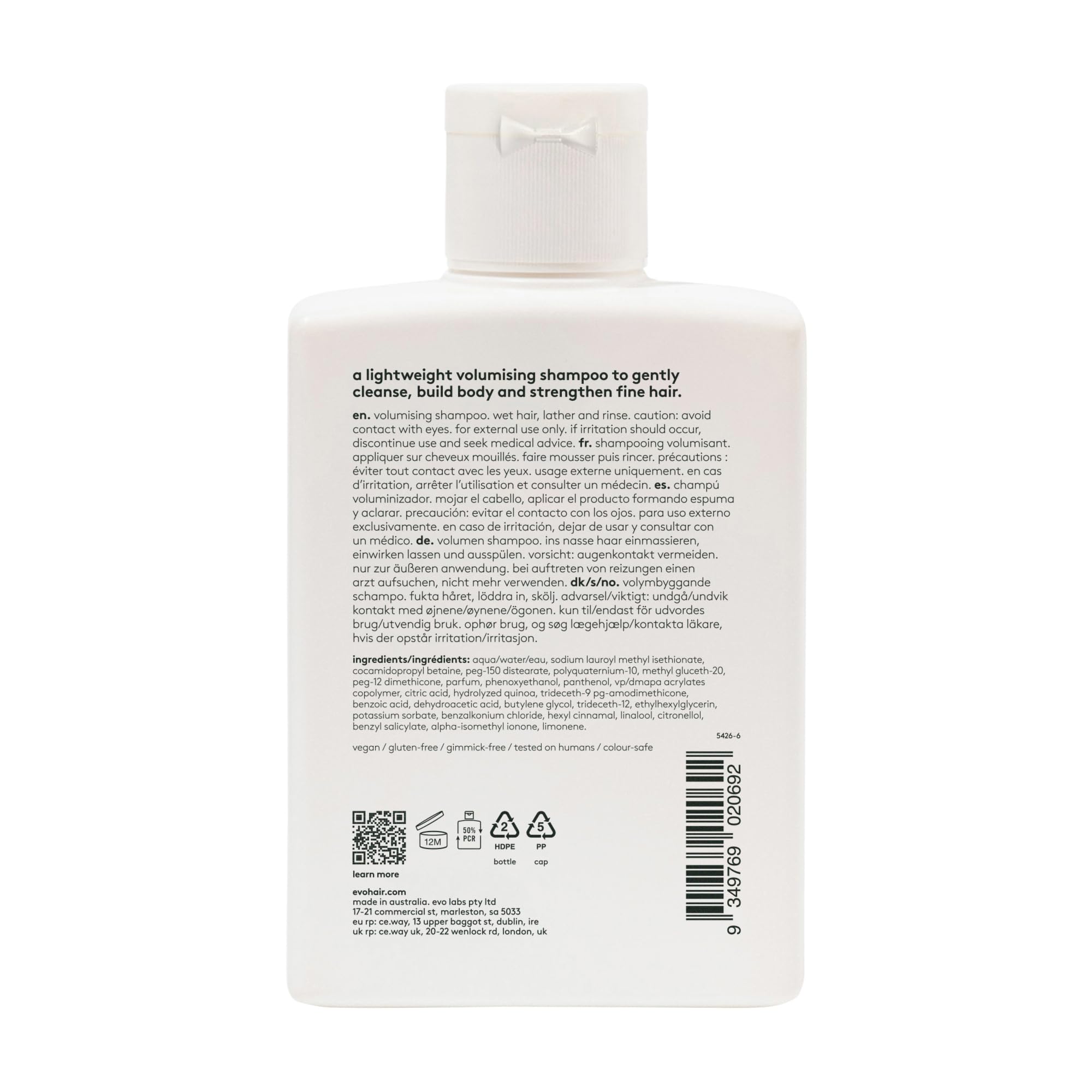 EVO Gluttony pump and bottle texture detail highlighting easy dispensing