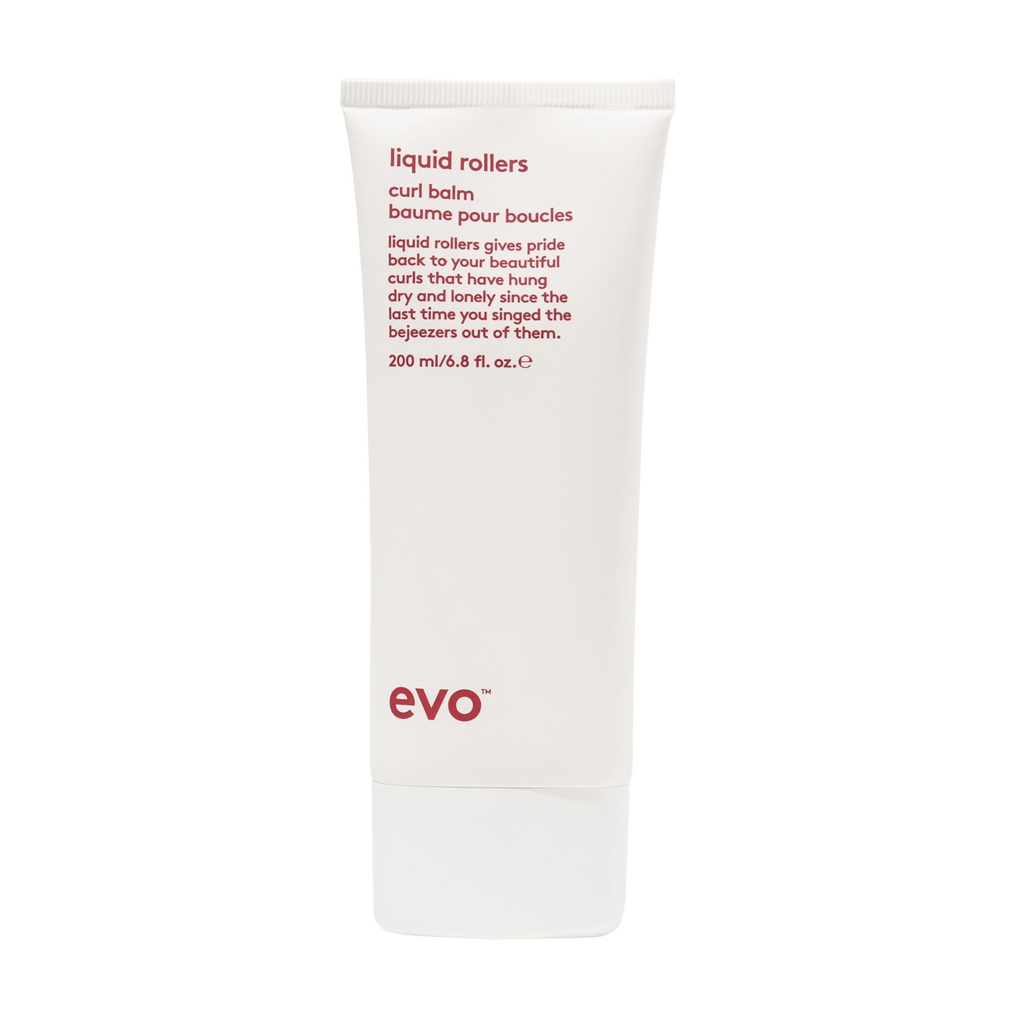EVO Liquid Rollers front packaging showing product and volume, aids styling