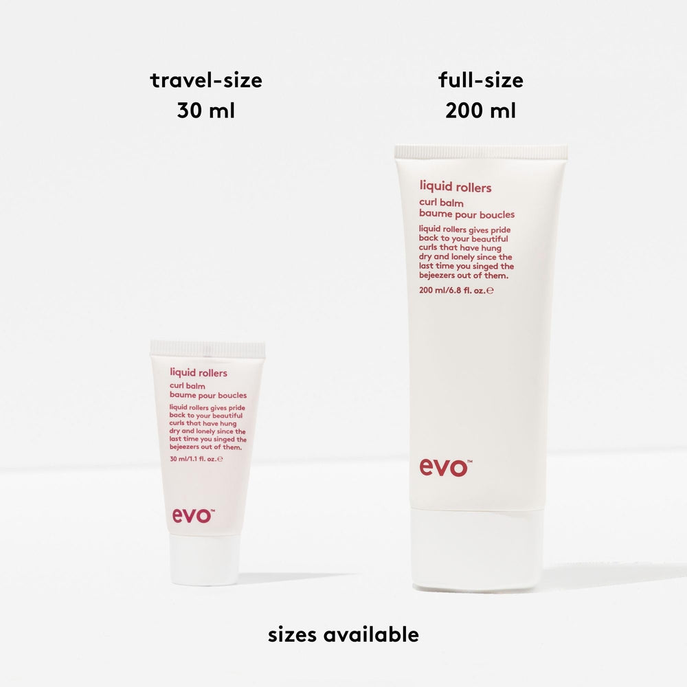 EVO Liquid Rollers styled on a bathroom shelf in a routine-focused setting