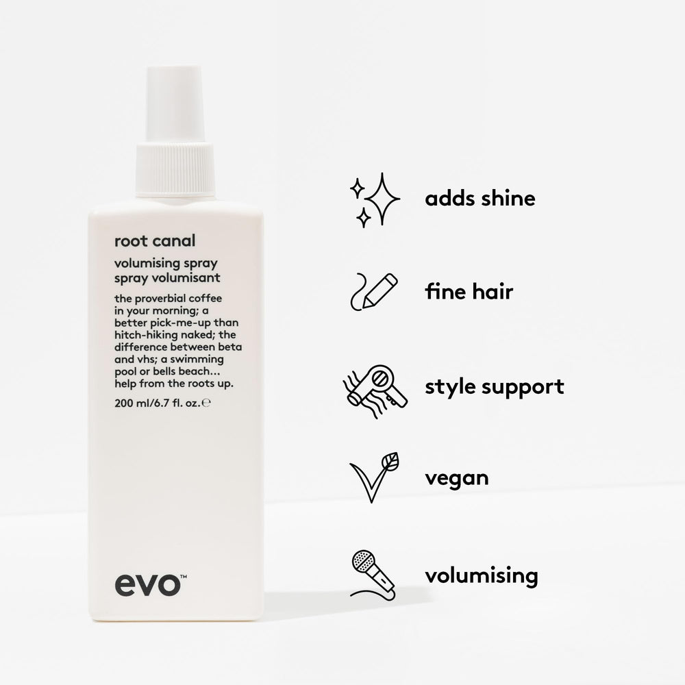 EVO Root Canal texture shown on damp hair adding body and separation