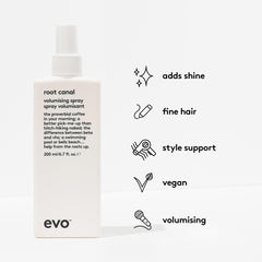 EVO Root Canal texture shown on damp hair adding body and separation