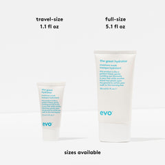 EVO before and after hair transformation, shows reduced frizz and shine