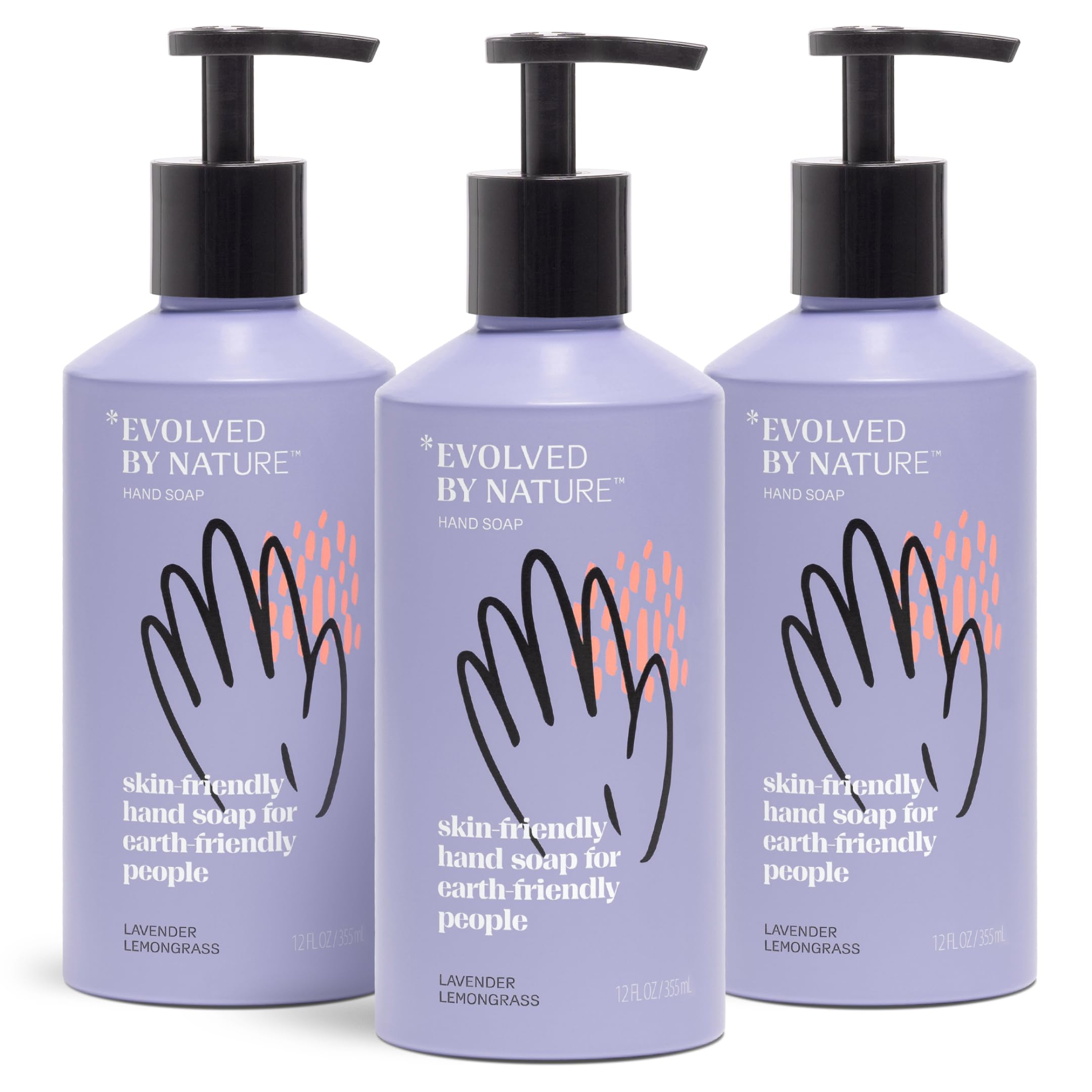 EVOLVED BY NATURE front label showing product name and scent benefits