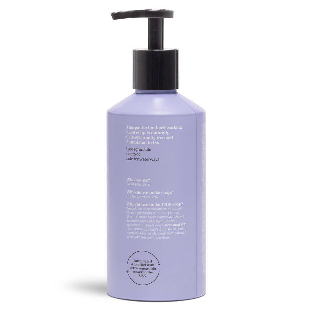 EVOLVED BY NATURE soap bottle styled on kitchen sink for everyday use
