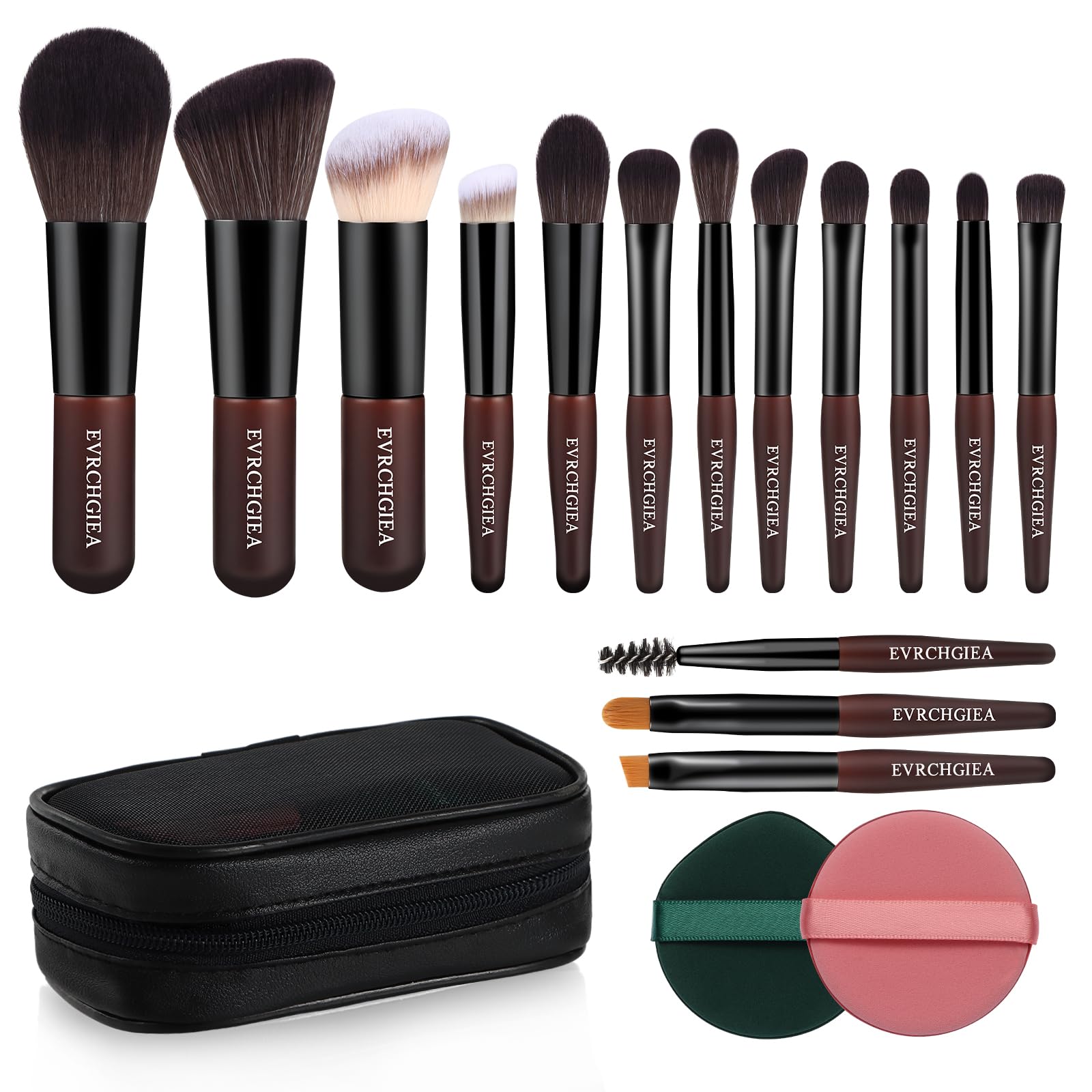 EVRCHGIEA front packaging showing compact travel brush set for easy storage