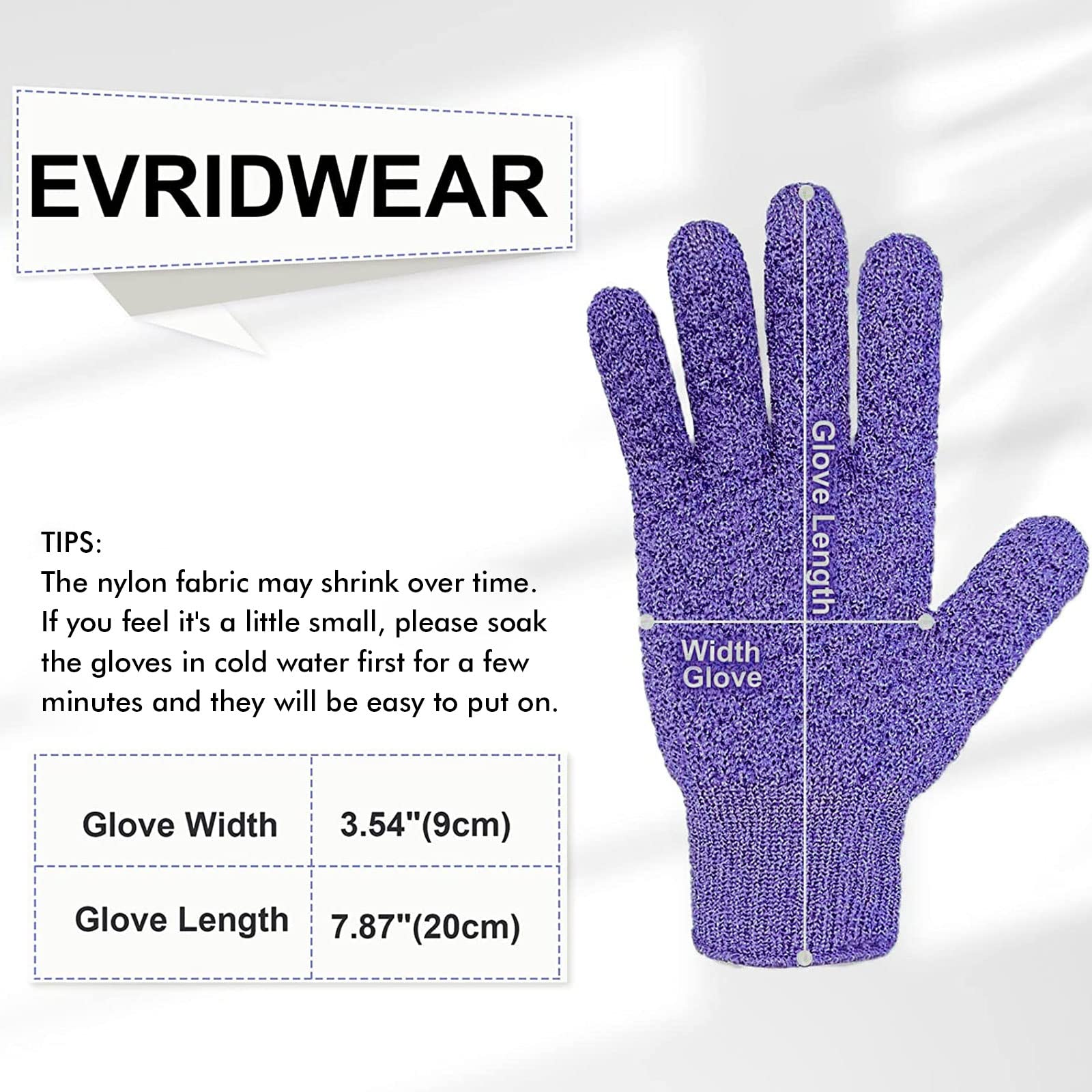 Evridwear glove fitted on hand illustrating stretch-for-most sizing benefit