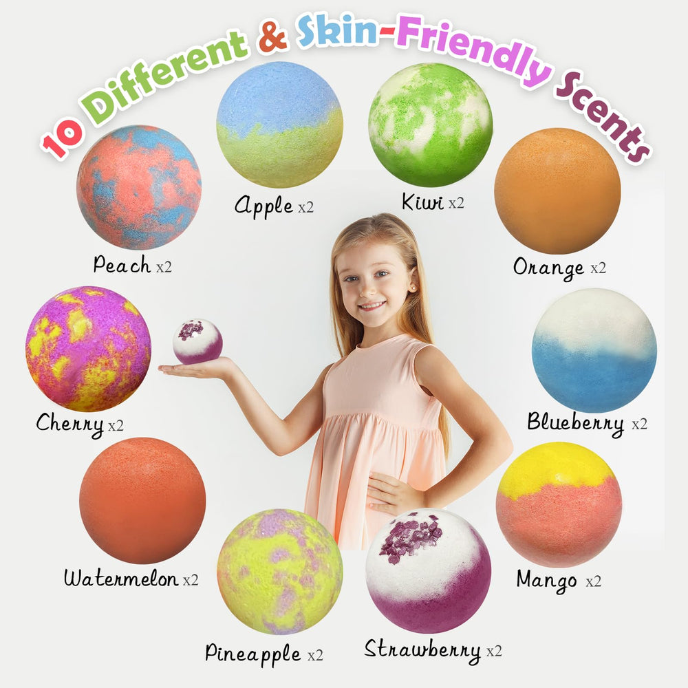 Excalla bath bomb fizzing in a tub demonstrating vibrant color and engaging sensory fun