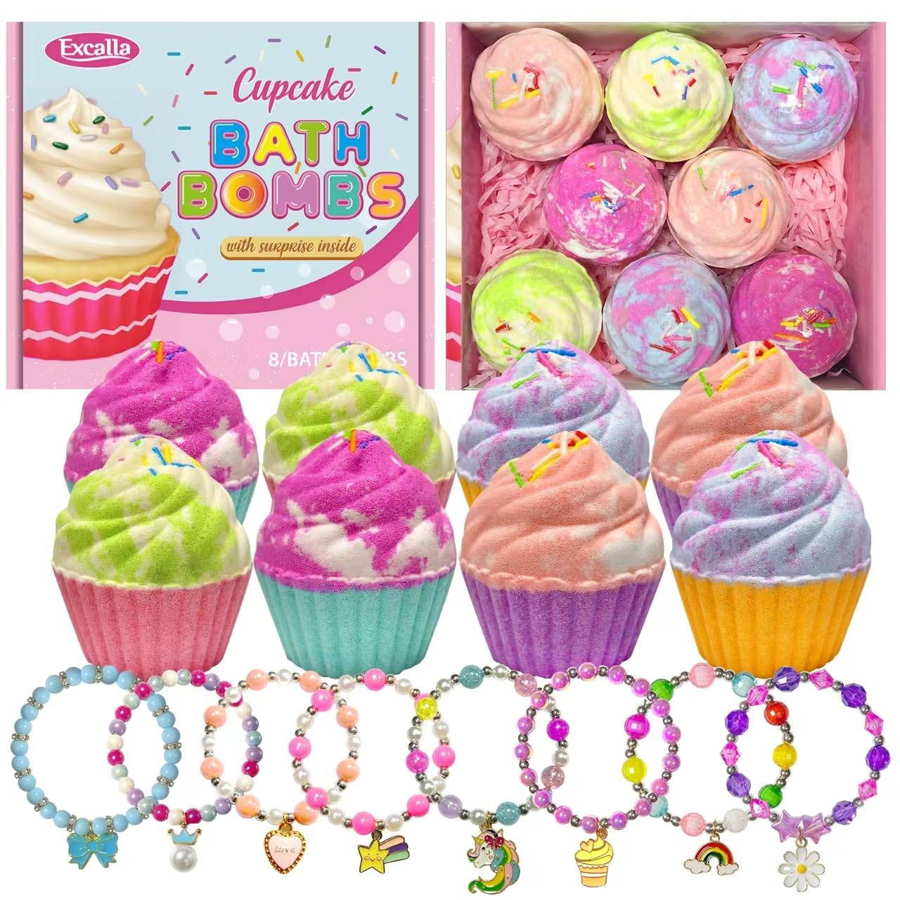 Excalla lifestyle image of child enjoying bath with bomb for happier bath times
