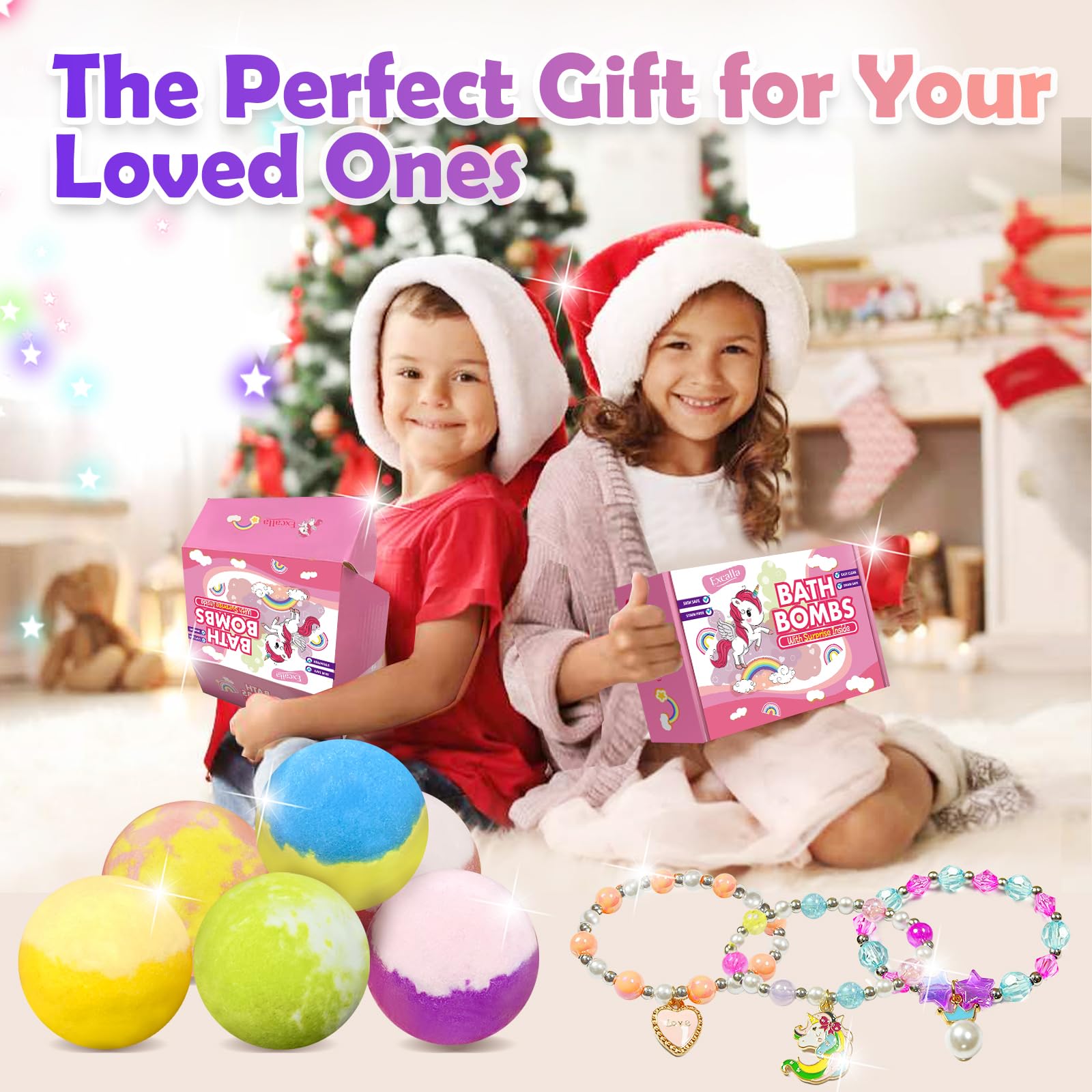 Excalla gift box staged for birthday with ribbon showing presentable packaging benefit: ideal gift