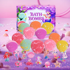 Excalla revealed mermaid toy inside bomb, offering a surprise collectible for kids