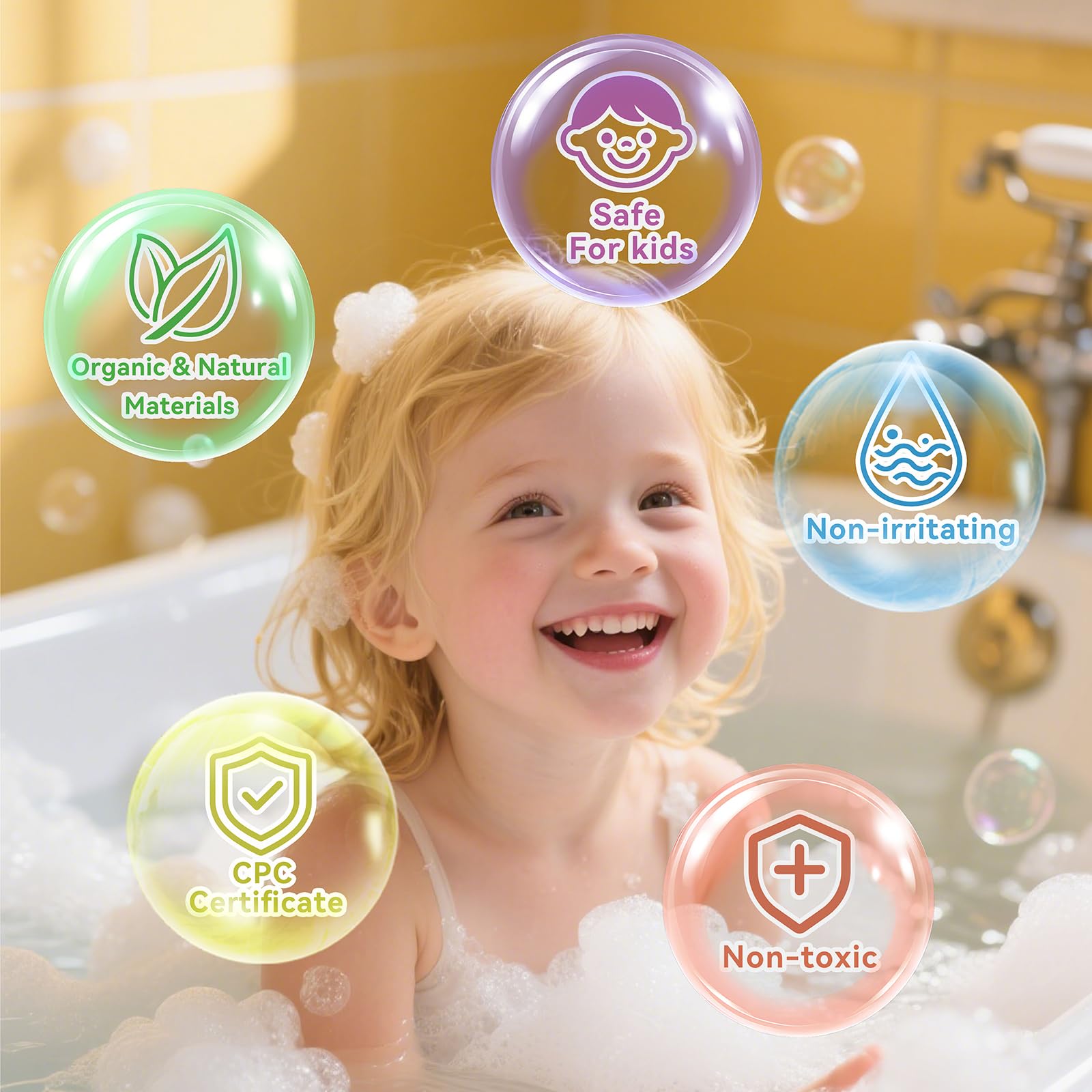 Excalla bath bomb beside coin to show compact travel-friendly size