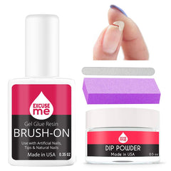 EXCUSE ME kit front packaging showing contents and fast repair benefit