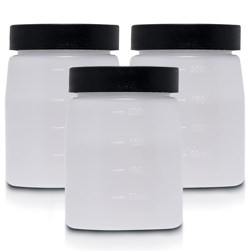 Existing Beauty front view of three replacement cups showing ready organization benefit