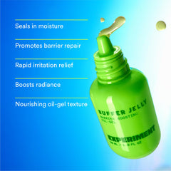Experiment jelly-oil texture on fingertip demonstrating lightweight spread
