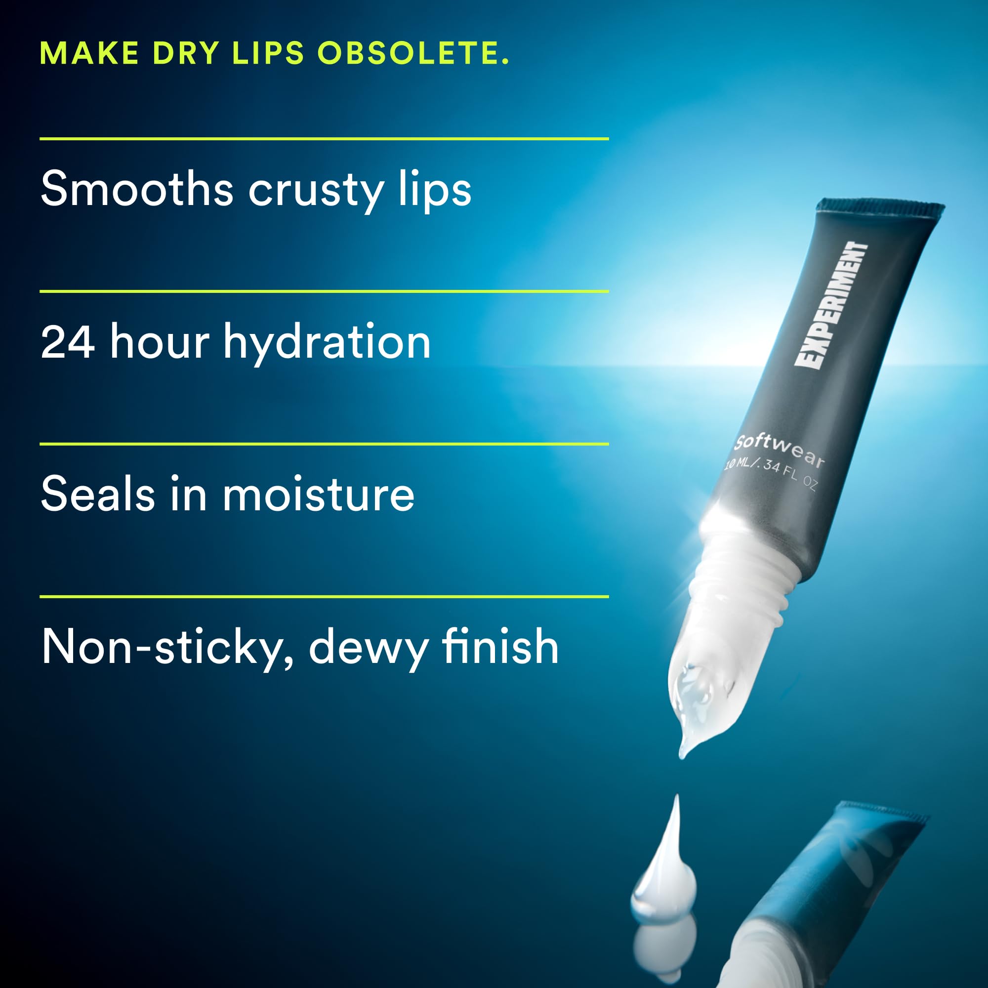 Experiment Softwear texture close-up highlighting creamy melt and hydration