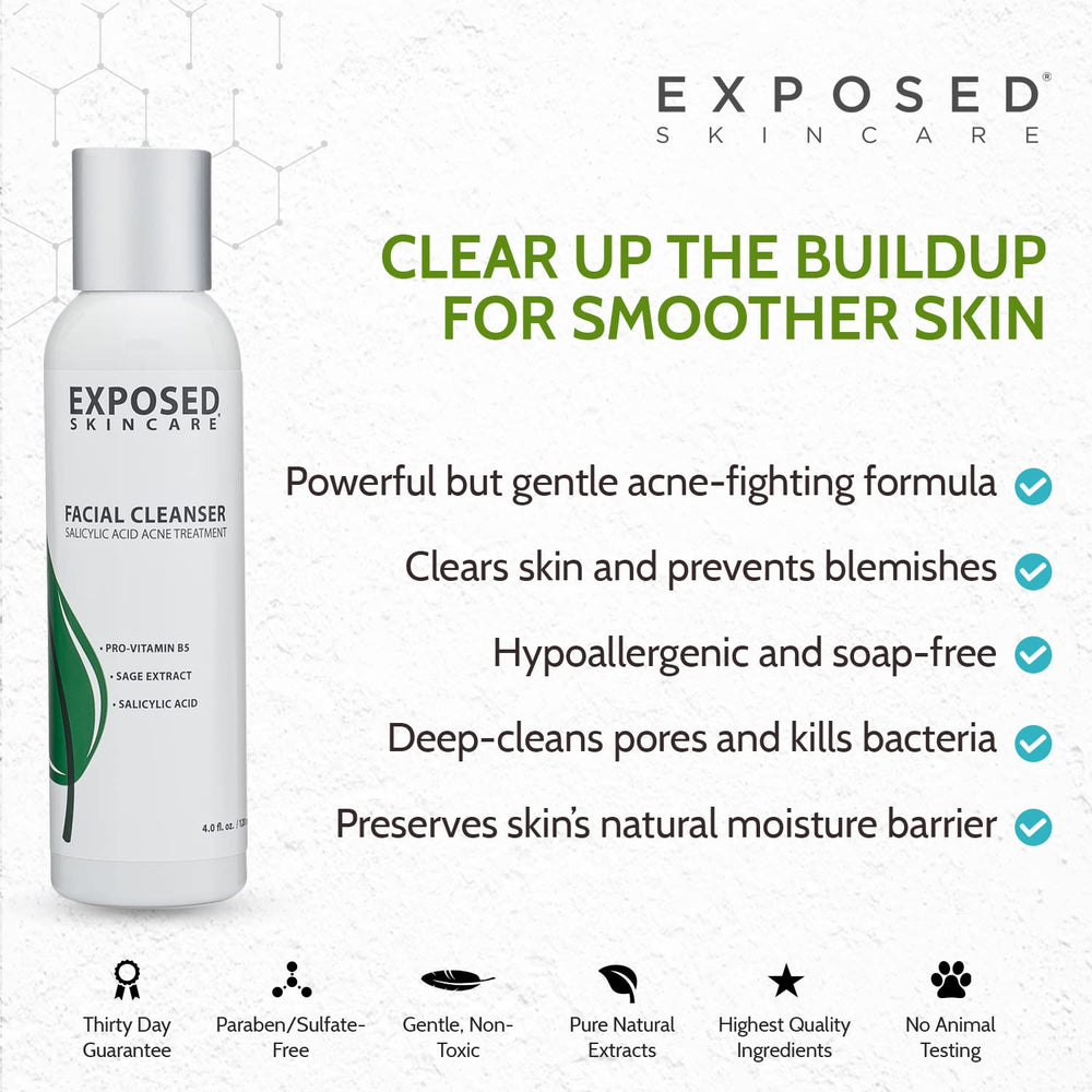 Exposed Skin Care held in hand for size comparison and convenient travel benefit