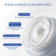 EXPRESSIONS WELLNESS cream application on hand demonstrating quick absorption and smooth finish