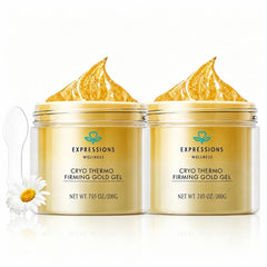 EXPRESSIONS WELLNESS front packaging showing dual 7.05oz tubes and branding benefit cooling firming