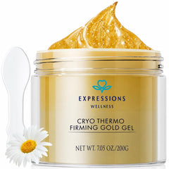 EXPRESSIONS WELLNESS front packaging showing gold gel and clean design for premium feel