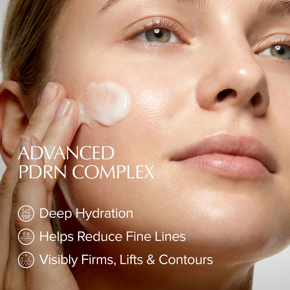 EXPRESSIONS WELLNESS cream texture close-up demonstrating lightweight absorption benefit