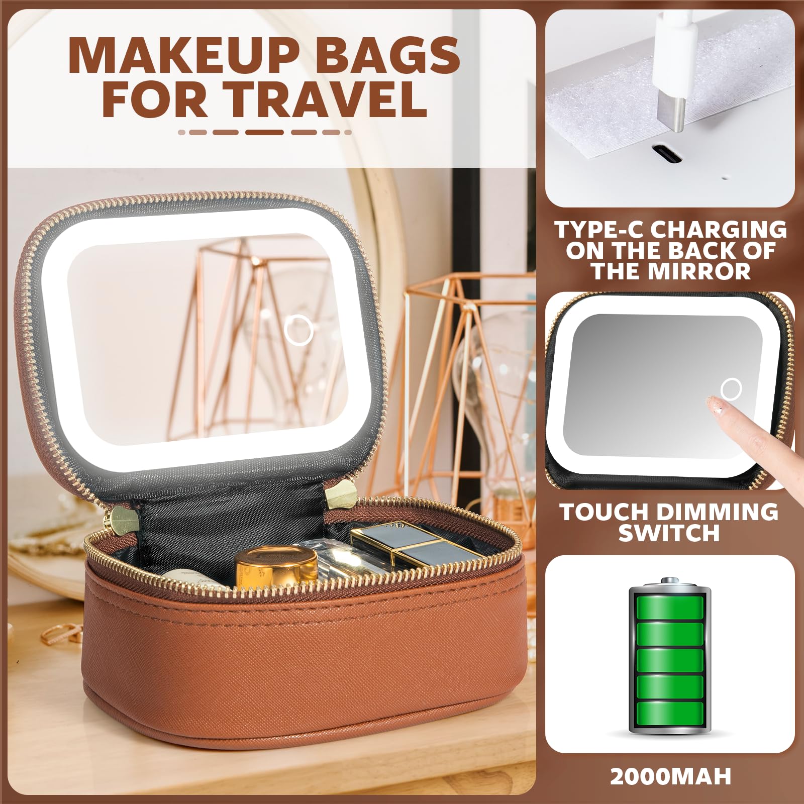 Extrei Gent close-up of detachable mirror highlighting convenient portability benefit