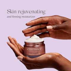 EXUVIANCE open jar revealing rich cream for firmer, plumper-looking skin