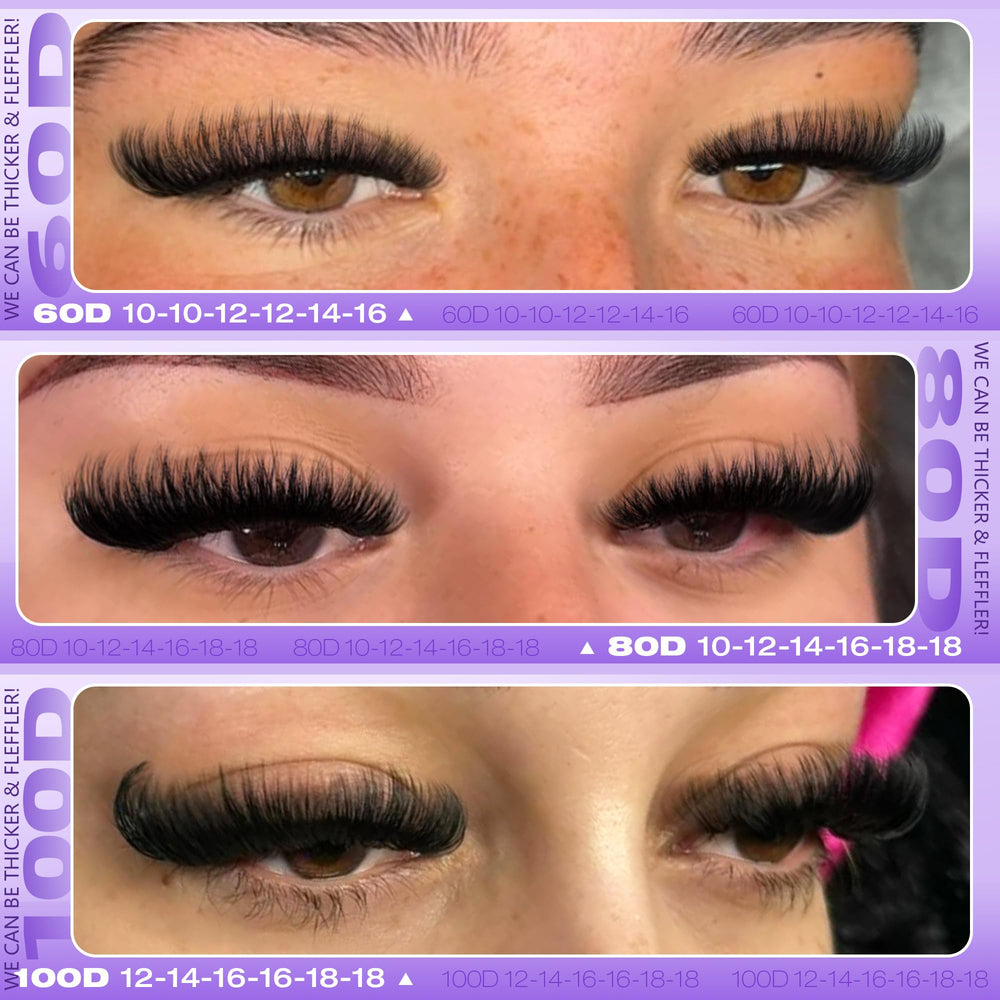 EYDEVRO close-up of D-curve cluster tips showing curl definition and eye-opening effect