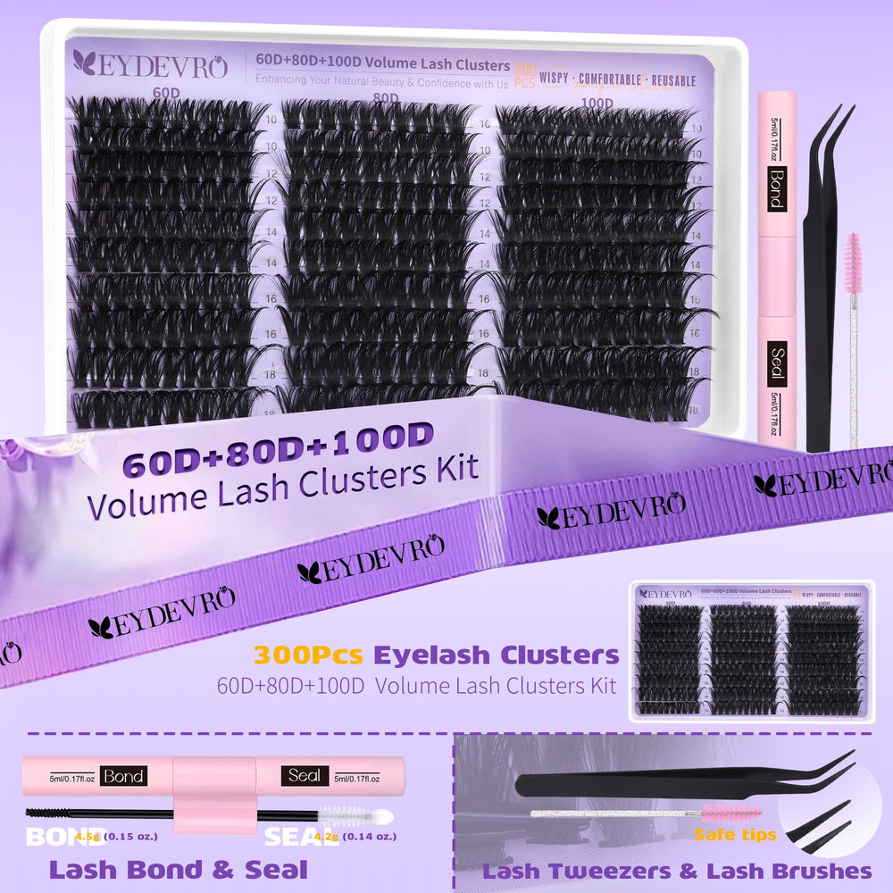 EYDEVRO lash bond and seal bottles close to illustrate adhesion and long-lasting finish