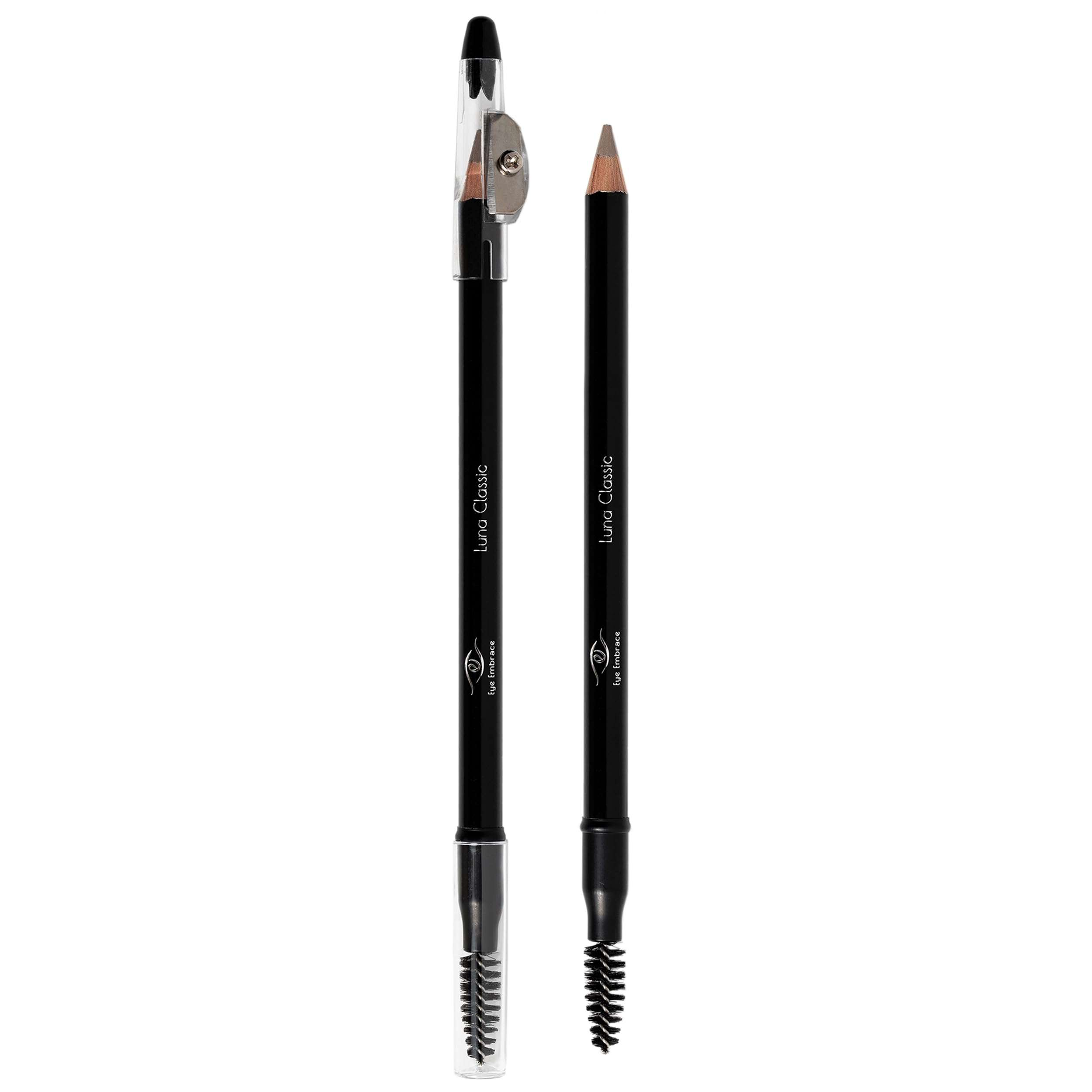 Eye Embrace spoolie brush detail blending pigment for natural finish