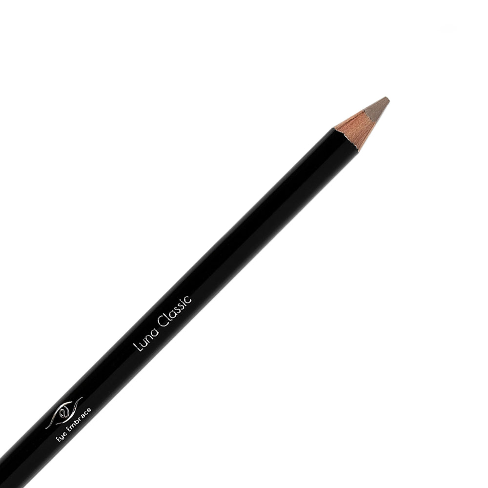 Eye Embrace texture swatch showing light brown-gray strokes and blendability