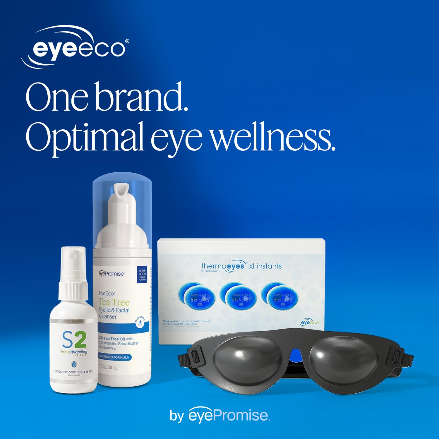 EYEECO bottle placed by bathroom sink illustrating daily routine convenience
