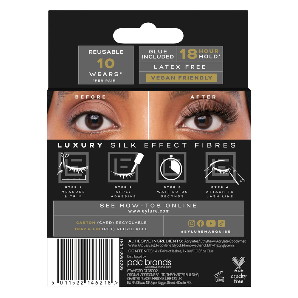 Eylure lashes stored in protective case to preserve shape and hygiene