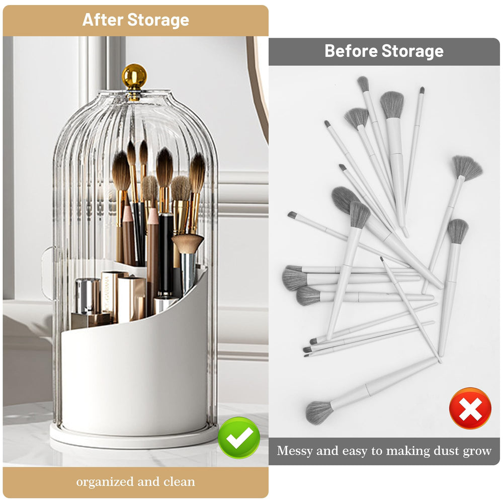 Ezebesta organizer filled with brushes showing tidy storage benefit