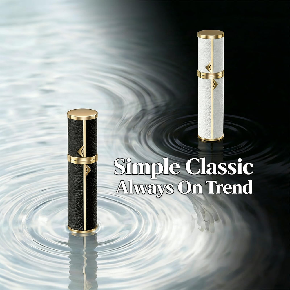 EZEJIAO atomizer next to credit card demonstrating compact 5ml portability