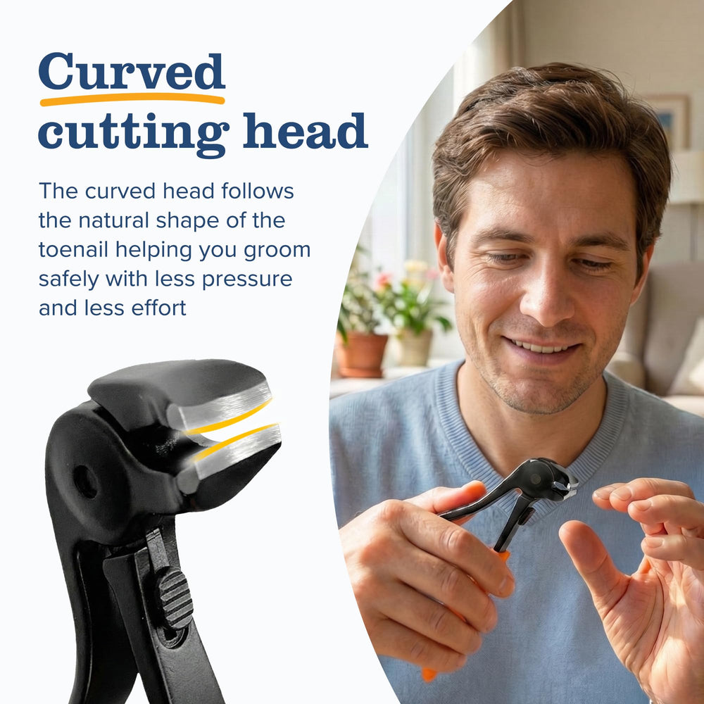 EZPIK in-use foot trimming demo for safer easy home nail care
