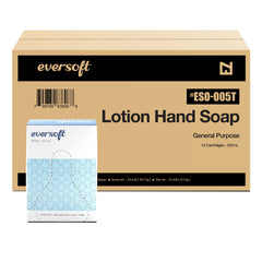 EZPULL front packaging of Eversoft 800ml refill showing product and box — clear inventory benefit