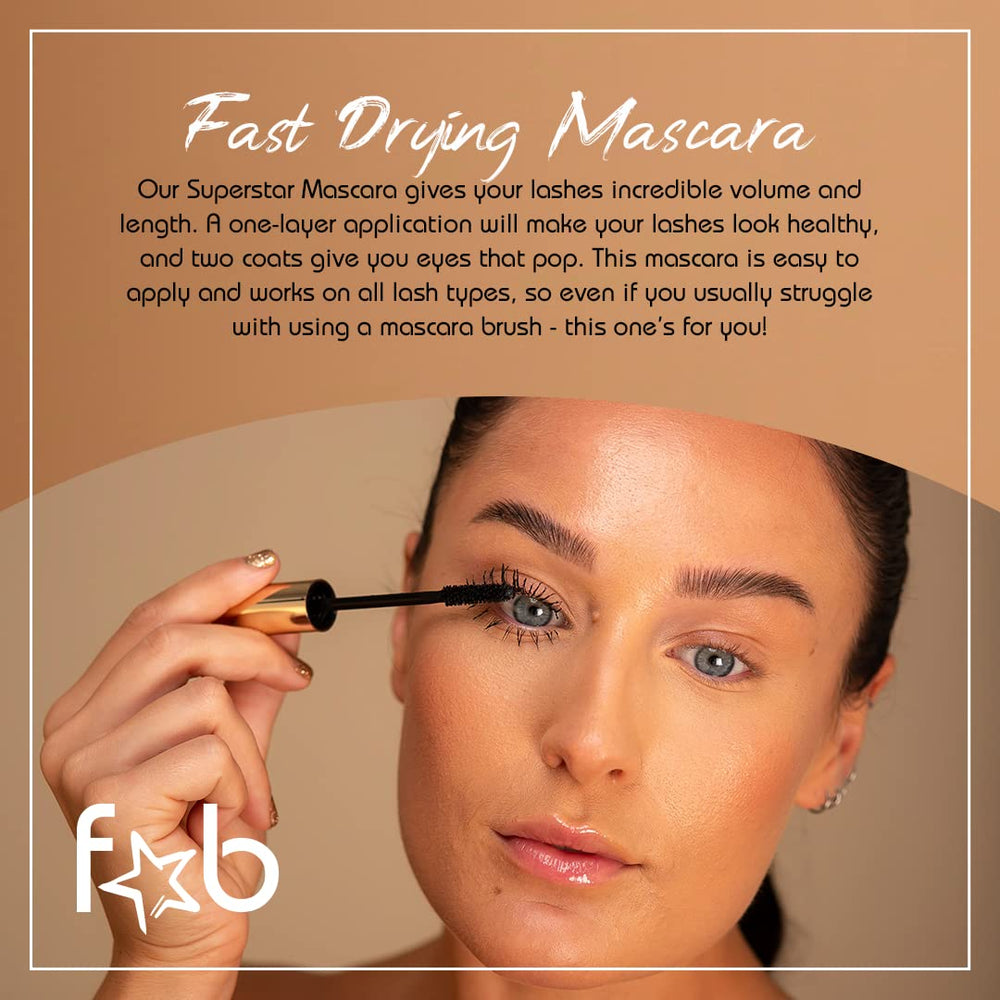 Fab Brows packaging label detail highlighting ingredients and waterproof benefit