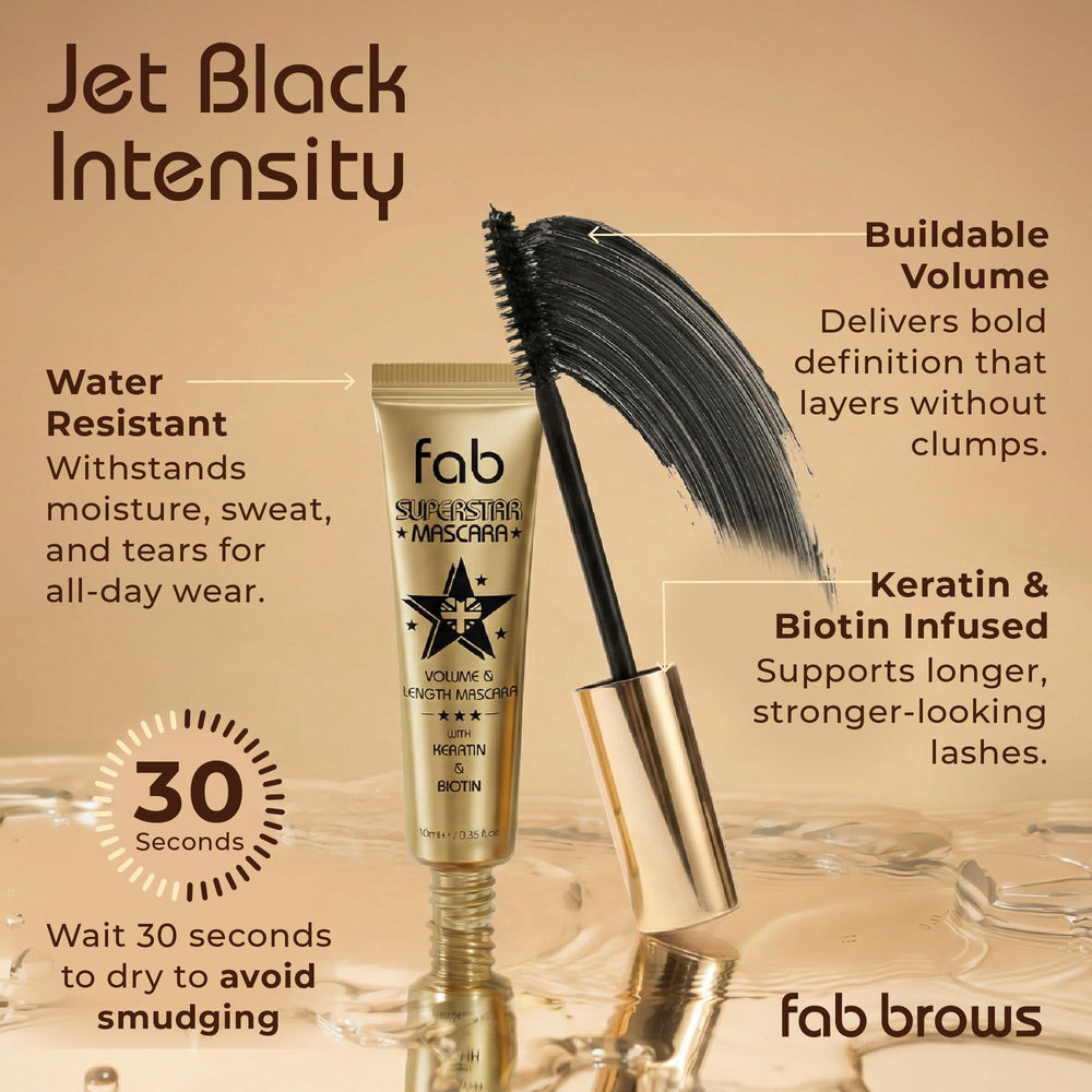 Fab Brows wand texture swipe revealing buildable pigment and smooth finish