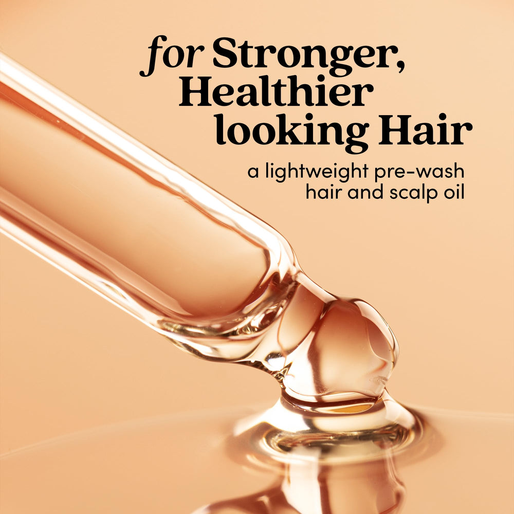 Fable & Mane oil texture on palm showing lightweight nourishing feel