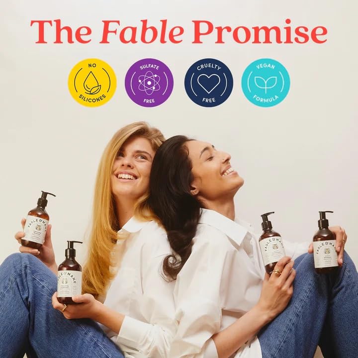Fable & Mane finished styled hair showing added volume and bounce