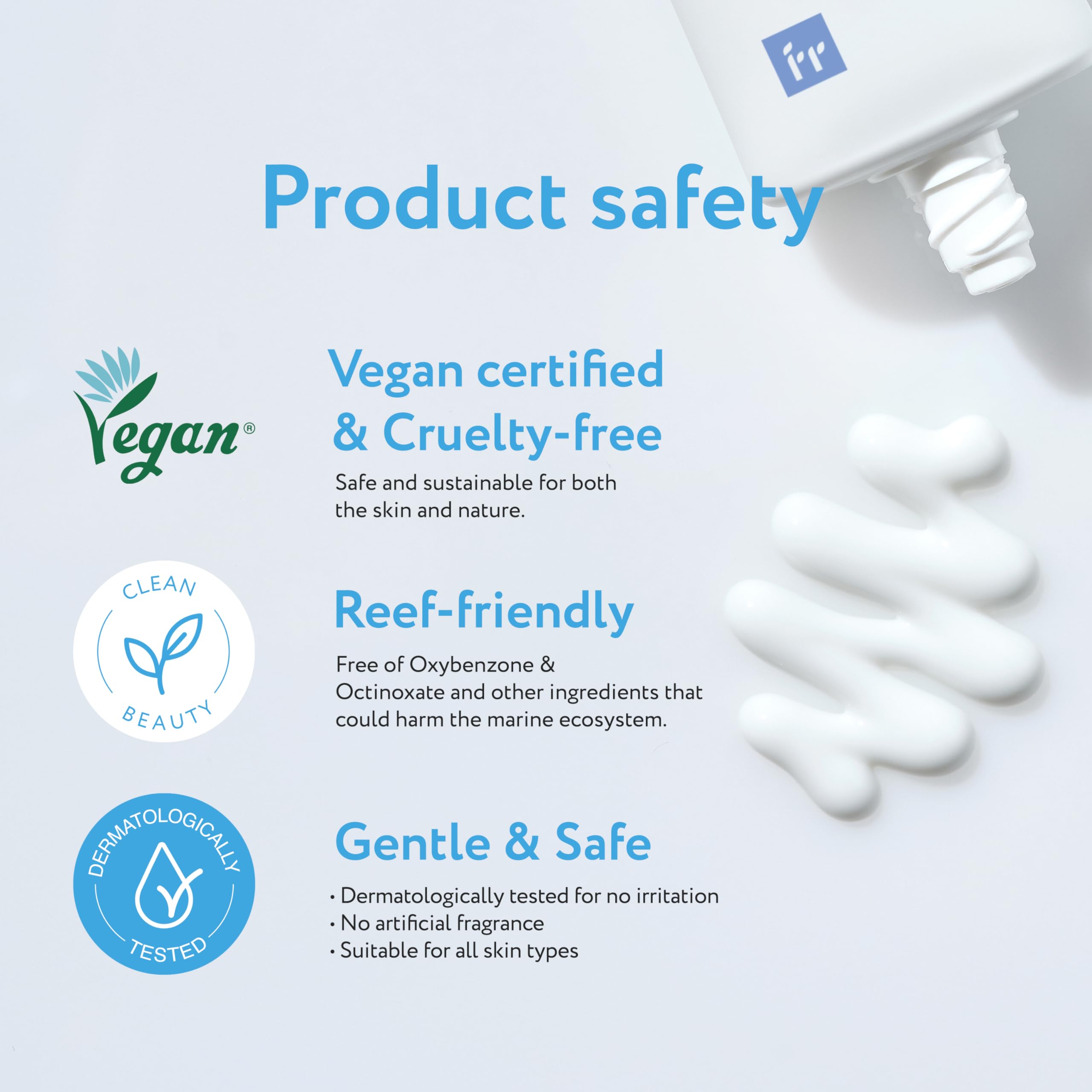 Face Republic closeup of ingredients label highlighting ceramide benefits